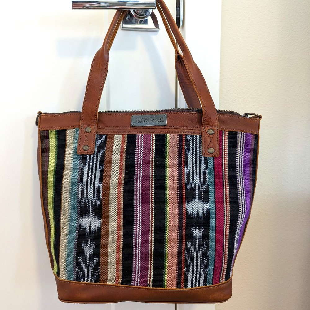 One-Of-A-Kind Nena & Co Midnight Orchid Perfect Sonia Bag
